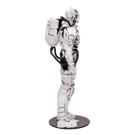 Figura Batman Hazmat Suit Justice League The Amazo Virus Edición Limitada Dc Sketch Edition Articulada 18 Cms