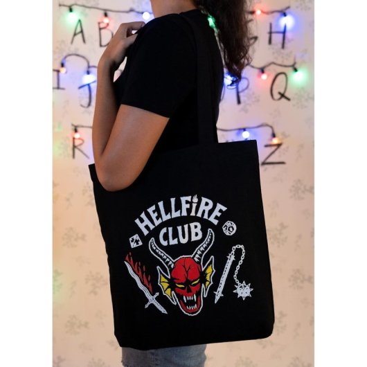 Bolsa Tote Bag Hellfire Club Stranger Things Algodón