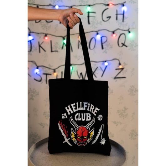 Bolsa Tote Bag Hellfire Club Stranger Things Algodón