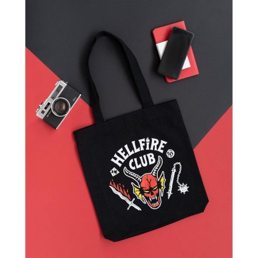 Bolsa Tote Bag Hellfire Club Stranger Things Algodón
