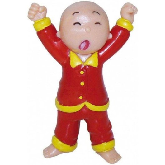 Figura Caillou Con Pijama Y Bostezando 7,5 Cms
