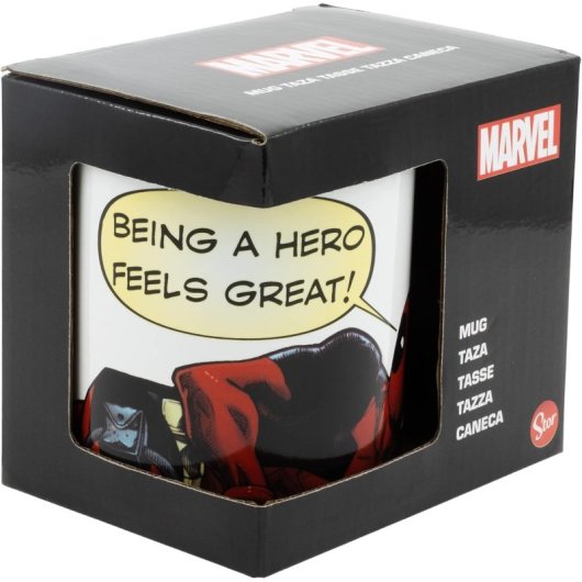 Taza Deadpool Feels Great Marvel Cerámica 325 Mls