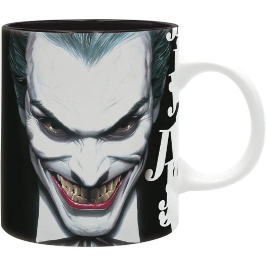 Taza The Joker Alex Ross Riendo La Liga De La Justicia Dc Cerámica 320 Mls