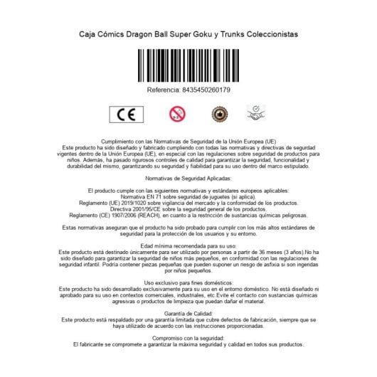 Caja Cómics Dragon Ball Super Goku Y Trunks Coleccionistas