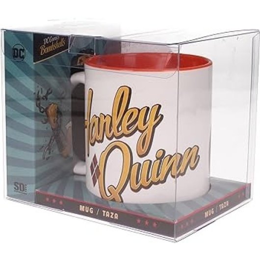 Taza Harley Quinn Vintage Dc Bombshells Cerámica 325 Mls