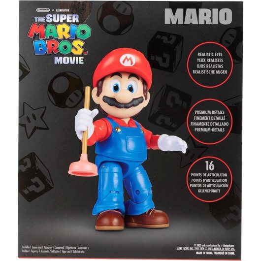 Figura Super Mario Bros La Película Articulada 13 Cms