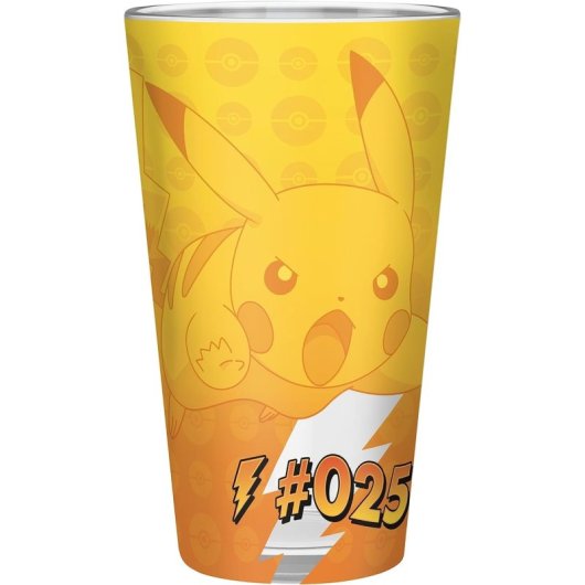 Vaso Pokemon Pikachu Foil Cristal 400 Ml