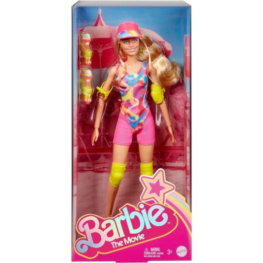 Figura Barbie Patinadora En Línea Articulada 30 Cms