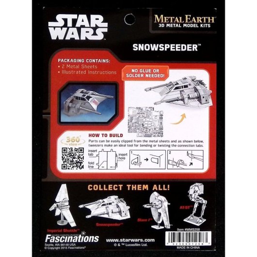 Maqueta Snowspeeder Star Wars De Metal 3d