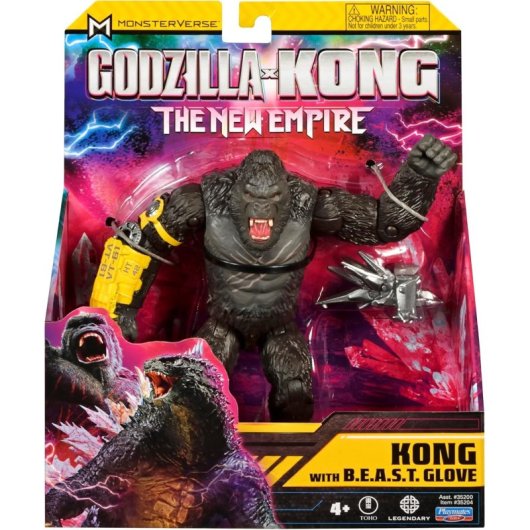 Figura Kong Con Guante B.e.a.s.t. Godzilla X Kong: The New Empire 15 Cms