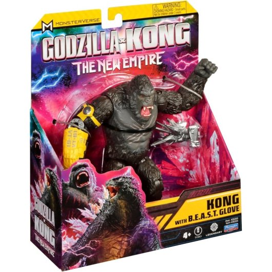 Figura Kong Con Guante B.e.a.s.t. Godzilla X Kong: The New Empire 15 Cms