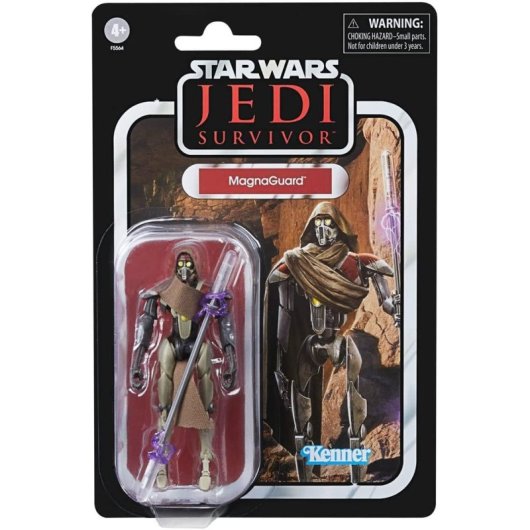 Set 3 Figuras Jedi Survivor Star Wars Riot Scoit Trooper, Magnaguard Y Kx Security Droid Articulada 9,5 Cms