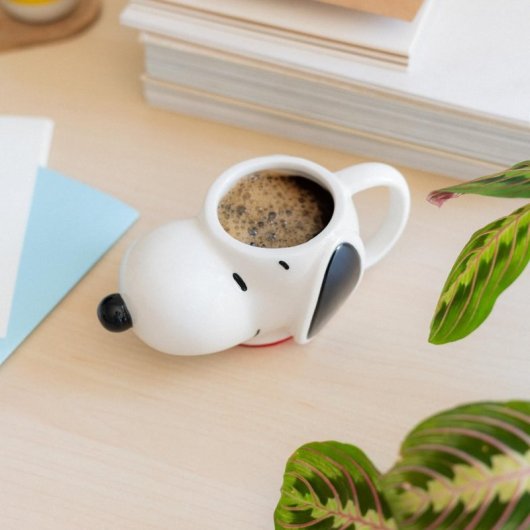 Taza Cabeza 3d Snoopy 450 Mls