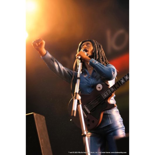 Figura Bob Marley Live At The Rainbow '77 Iconics Estatua 18 Cms