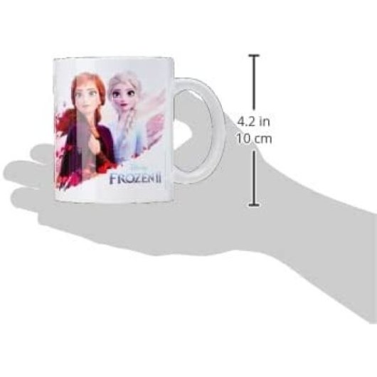 Taza Anna Y Elsa Frozen Ii Disney Cerámica 315 Mls