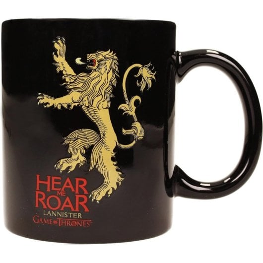Taza Hear Me Roar Lannister Juego De Tronos Game Of Thrones Cerámica 320 Mls