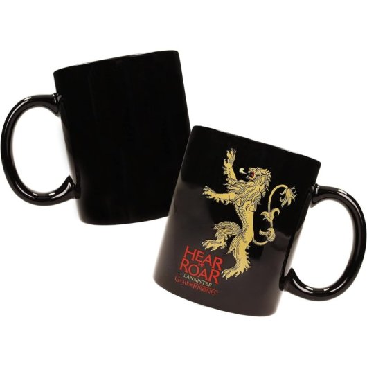 Taza Hear Me Roar Lannister Juego De Tronos Game Of Thrones Cerámica 320 Mls
