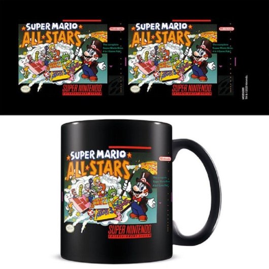 Taza All Stars Super Mario Bros Nintendo Cerámica 315 Mls