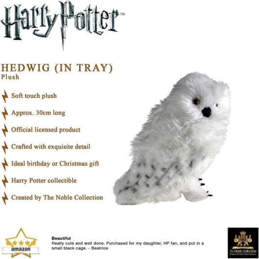 Peluche Hedwig Harry Potter 25 Cms