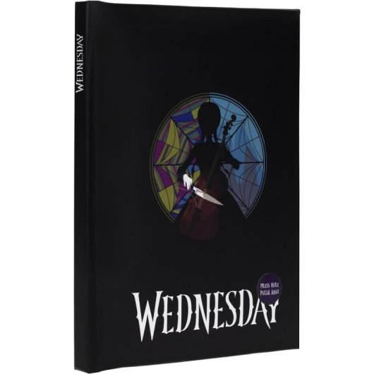 Libreta Rosetón Con Luz Wednesday