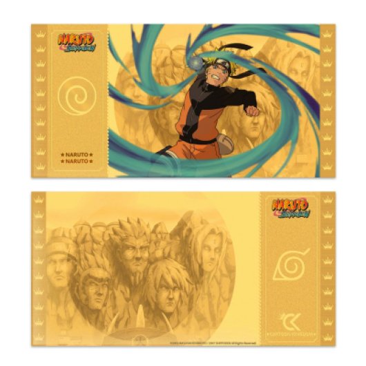 Billetes De Oro Naruto Shippuden Colección 1 Golden Ticket 9 Modelos 7,2 X 14,5 Cms