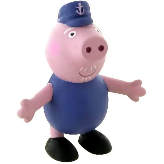 Figura Abuelo Grandfather Peppa Pig 7 Cms