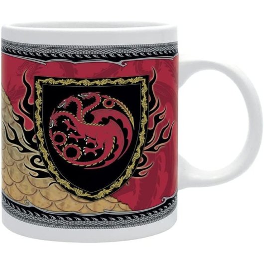 Taza House Of The Dragon Targaryen Cerámica 320 Mls