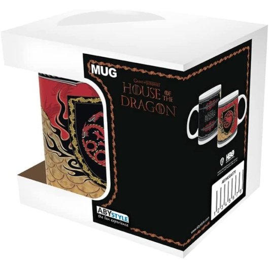 Taza House Of The Dragon Targaryen Cerámica 320 Mls