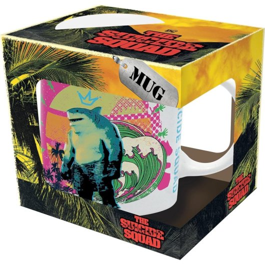 Taza Nom Nom King Shark Escuadrón Suicida Dc Cerámica 320 Mls