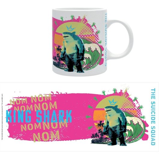 Taza Nom Nom King Shark Escuadrón Suicida Dc Cerámica 320 Mls