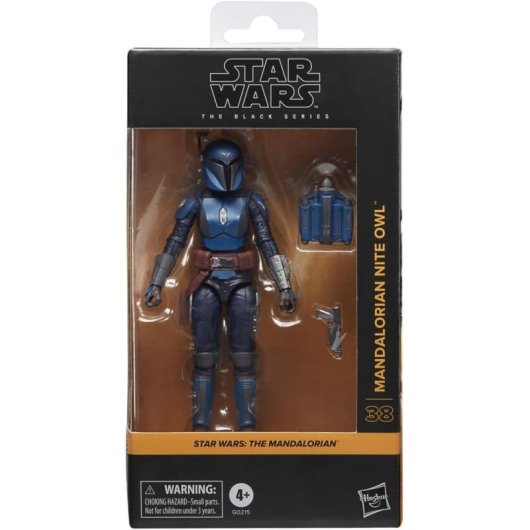Figura Mandalorian Nite Owl Star Wars The Mandalorian Black Series Articulada 15 Cms