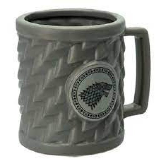 Taza 3d Pelo Lobo Stark Juego De Tronos Cerámica 500 Mls