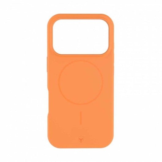Funda para móvil Force Case Silicona Líquida Mate Naranja con MagSafe para iPhone 17 Pro