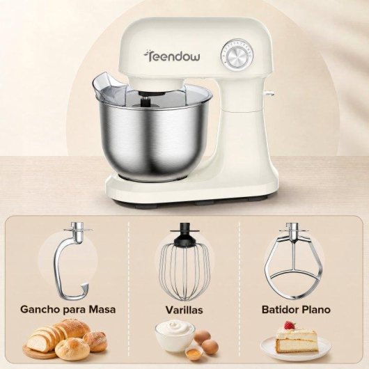 Robot de Cozinha Teendow 1500W 4,7L 12 Velocidades Pulso