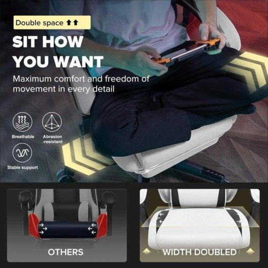 Sedia Gaming GTPLAYER Ergonomica con supporto lombare