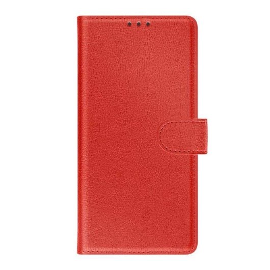 Capa para Telemóvel Avizar Carteira Couro Sintético Vermelha com Suporte para Galaxy A56 / A36