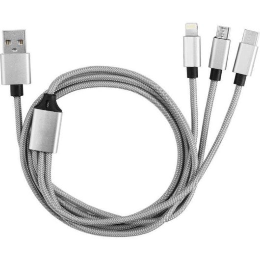 Kit de Charge GAO 3 en 1 Cable 1 m Lightning/USB-C/Micro USB