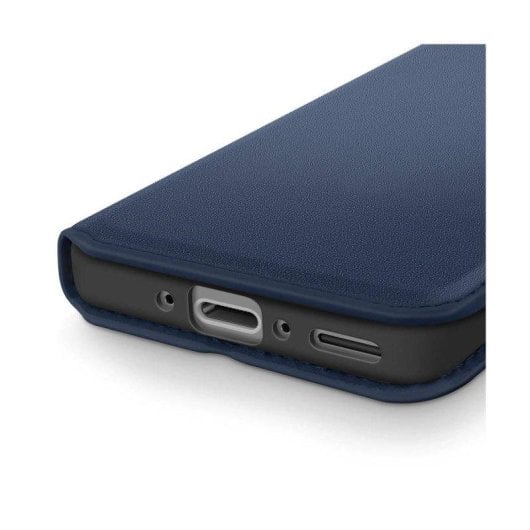 Capa para Telemóvel Avizar Folio Couro Sintético Azul Magnética para Galaxy A56 A36
