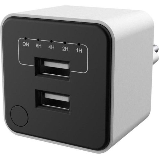 Cargador USB doble GAO 24W con temporizador ajustable