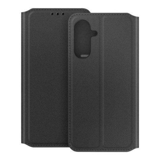 Capa para Telemóvel Avizar Folio Pele Sintética Preta com Porta Cartões para Galaxy A56/A36