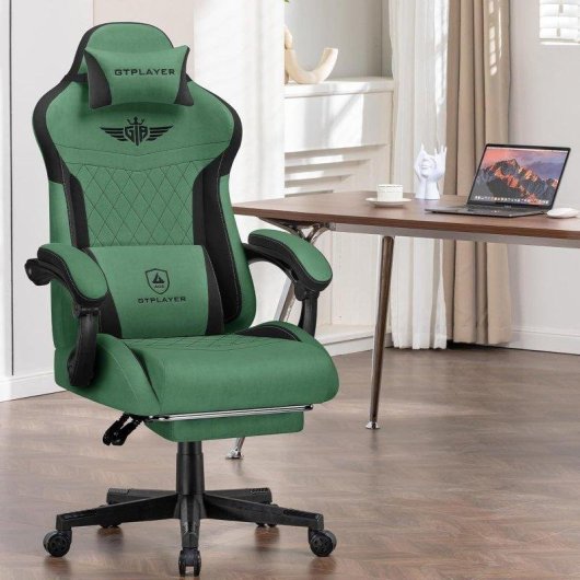 Sedia Gaming GTPLAYER Ergonomica Con Supporto Lombare Schienale Reclinabile