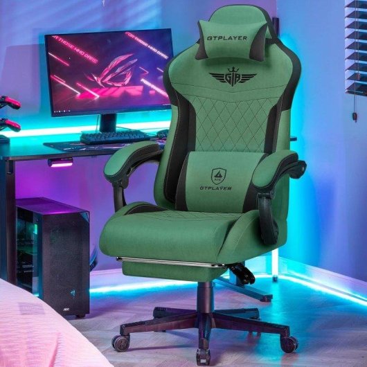 Sedia Gaming GTPLAYER Ergonomica Con Supporto Lombare Schienale Reclinabile