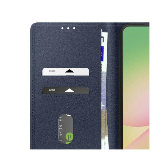 Capa para telemóvel Avizar Carteira Pele Sintética Azul Noite para Galaxy A56 A36