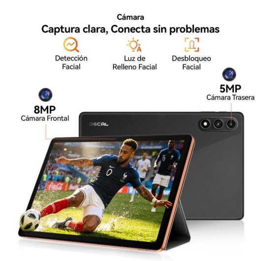 Tablet OSCAL Bolt 2 WiFi + 4G 11" 8GB 128GB Laranja com Teclado e Stylus Pen