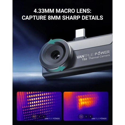 Camera termica Vantrue Ts2 512x384 USB-C 25 Hz