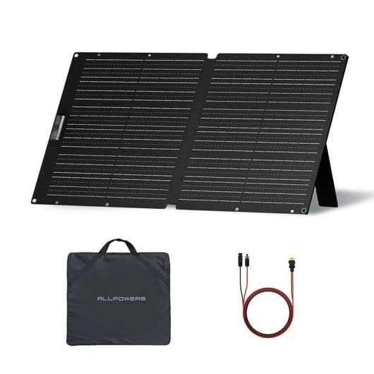 Panel Solar Allpowers SE100 100W Plegable Portátil IP68 2 Puertos DC