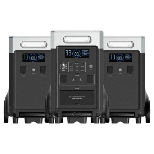 Estación de energía AFERIY P310B 3840Wh Batería LiFePO4 2 puertos USB Carga solar