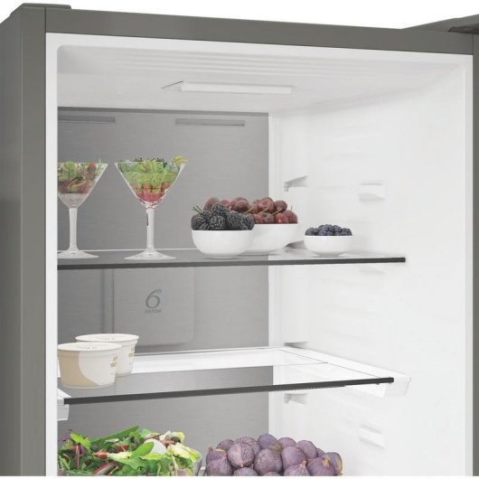 Réfrigérateur Combi Whirlpool WHK 26372 X5EA1 Defrost 186,5cm 370L D Gris