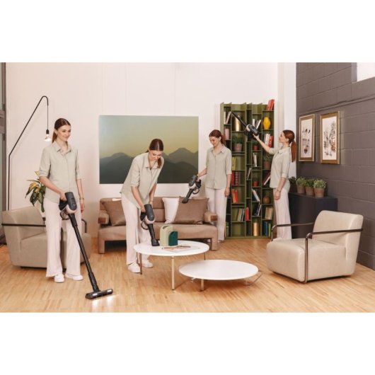 Akku Staubsauger Hoover HF401H 240W 30 Minuten Anti-Verheddern Schwarz Silber