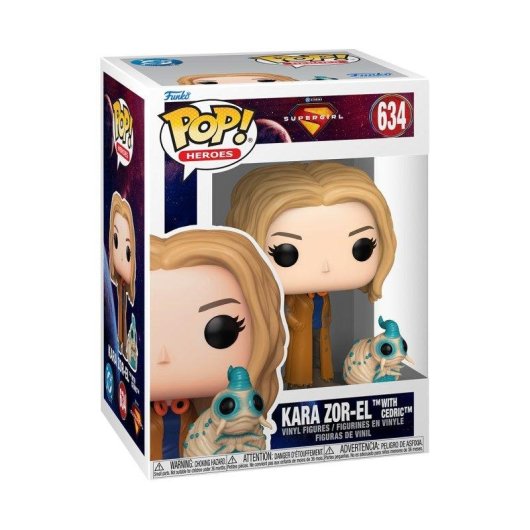Figura Funko Pop Supergirl Kara Zor-El con Cedric 9,5 cm
